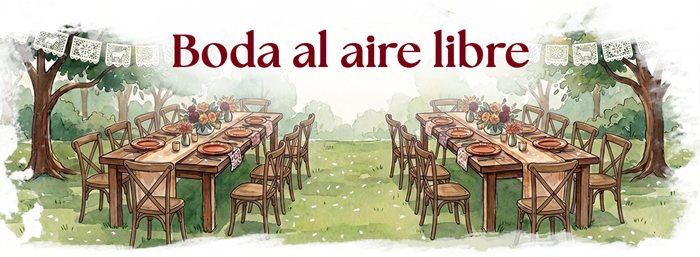 Boda al aire libre