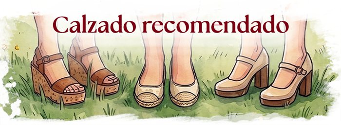 Calzado recomendado